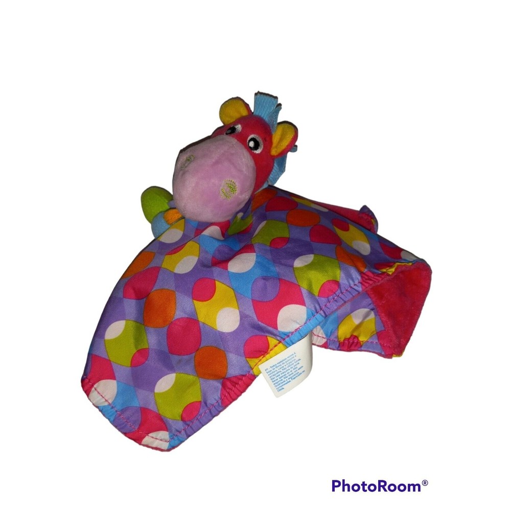 Playgro Pink Giraffe Baby Lovie Security Blanket Lovey plush